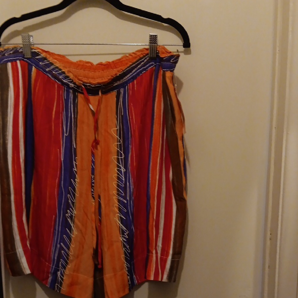 Colorful Striped Women's Shorts